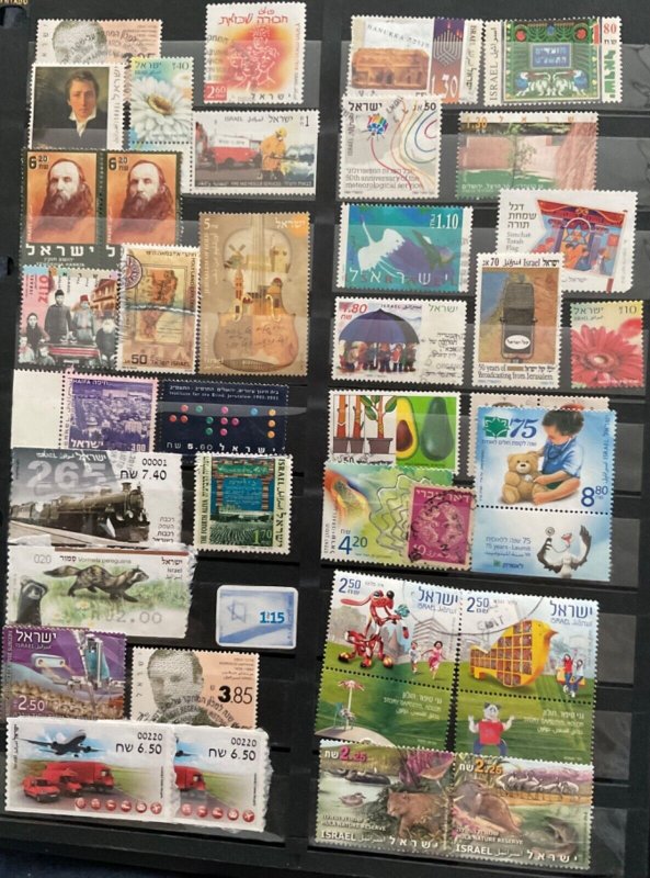 ISRAEL. Lot + 90 seals used. Some repeated. See Picture-