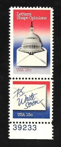 United States 1980 - MNH + PL # - Pair - Scott #1809-10