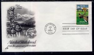 US 2066 Alaska Statehood Artcraft U/A FDC