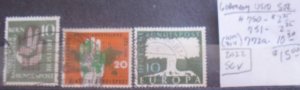 Germany #750,751,772a (WM304) Used- SCV=$15.00