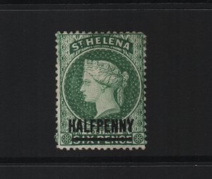 St Helena 1884 SG36 - 14 perf, CA watermark bar 14.5mm - m/mint