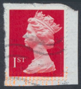 GB  Security Machin Forgery  1st class on piece Used see details & scans    