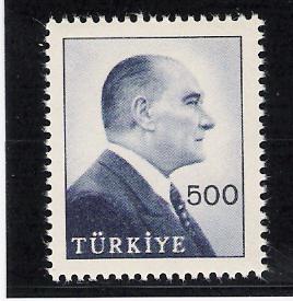 Turkey  Scott#  1460  MNH