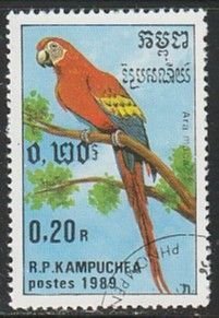 1989 Cambodia - Sc 938 - used VF - 1 single - Birds