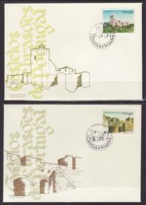 Portugal 1723-1726 Castles S/4 U/A FDC