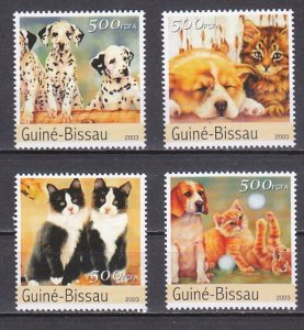 Guinea Bissau, 2003 issue. Cats and Dogs issue.