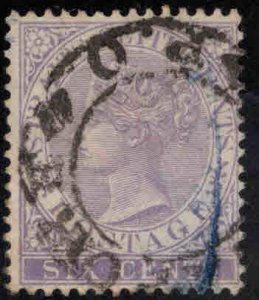 Straits Settlements Scott 48 Used  Queen Victoria stamp CA wmk