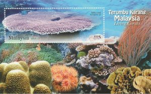 MALAYSIA 2013 LIVING CORALS MS SG#MS1958 MNH