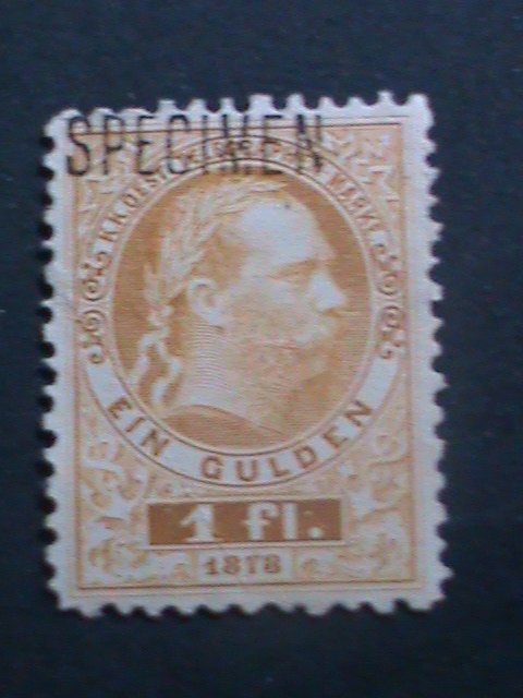 AUSTRIA-SPECIMENT-1878-OVER 143 YEAR OLD-AUSTRO-HUNGARIAN MONARCHY STAMP MNH