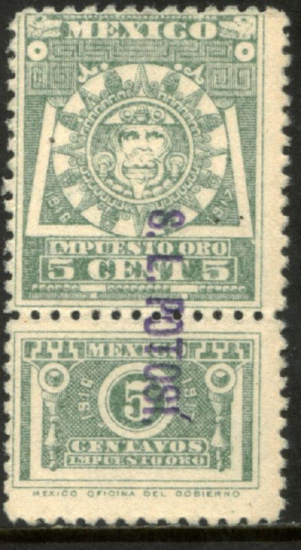 MEXICO R434A, 5c REVENUE STAMP Mint, Never Hinged.