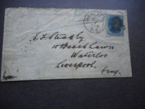 # 179 Used on 1881 Complete Cover to Liverpool England