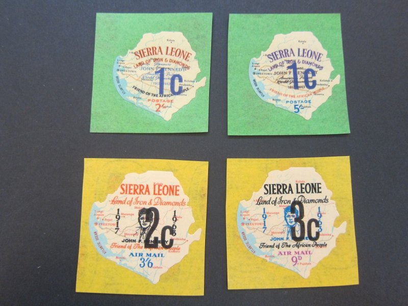 Sierra Leone 1965 Sc SG 353-54,357,359 MNH