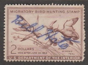 U.S. Scott #RW20 Duck Stamp - Used Set of 2 Stamps