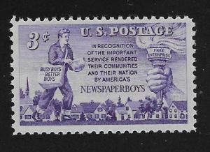 SC# 1015 - (3c) - Newspaper Boys, MNH single