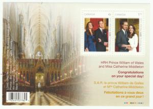 2465b  Royal Wedding SS -   MNH
