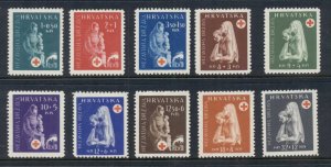 Croatia 1943 Red Cross MLH