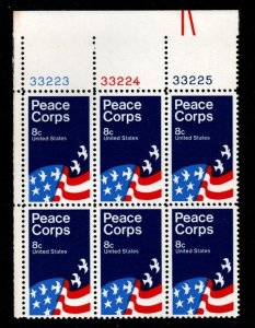 ALLY'S US Plate Block Scott #1447 8c Peace Corps [6] MNH [F-41a UL]