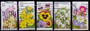 United States, 1996, Garden Flowers,  32c, sc#3209a, used