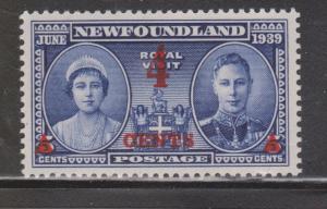 NEWFOUNDLAND Scott # 251 - MH Error 'OENTS' Variety In Overprint