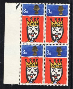 Thematic stamps GREAT BRITAIN 1966 XMAS 3d missing T sg.71c bklock mint
