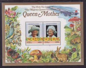 Tuvalu 47 Queen Mother Souvenir Sheet MNH VF