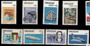 1983 Uruguay  automobile UPAE painter World Cup zeppelin #1140 - 1147 ** MNH