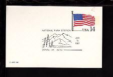 National Park Station,Denali,AK 1987 Cancel Cover BIN 