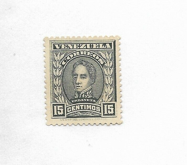 VENEZUELA 1914 GRAL URDANETA MILITARY HISTORY MINT HINGED SCOTT 252 MICHEL 89 II