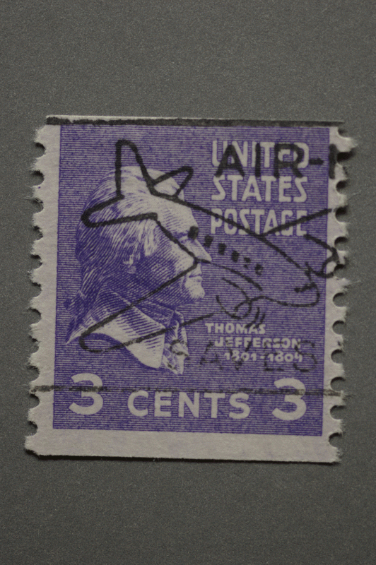 United States #842 Coil With DC-3 Airmail Cancel