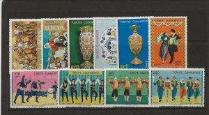 TURKEY Sc 2004-13 NH issue of 1975 - ART