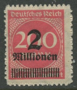 STAMP STATION PERTH Germany #277 General Issue MLH 1923