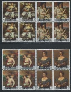 SAN MARINO SC# 639-42 B/4 FVF MNH 1966