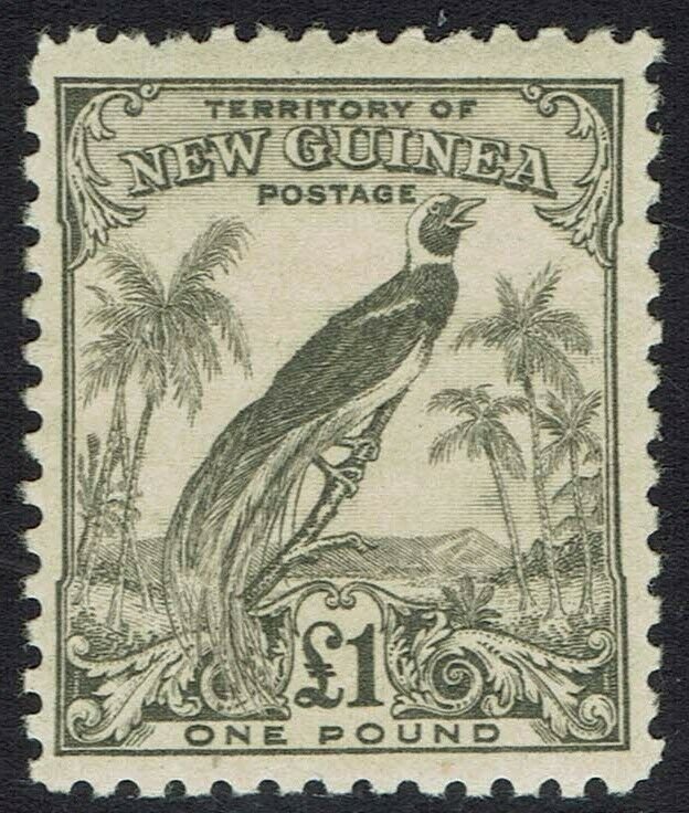 NEW GUINEA 1932 UNDATED BIRD 1 POUND 