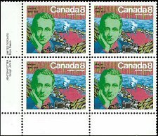 CANADA   #654 MNH LOWER LEFT PLATE BLOCK  (3-2)