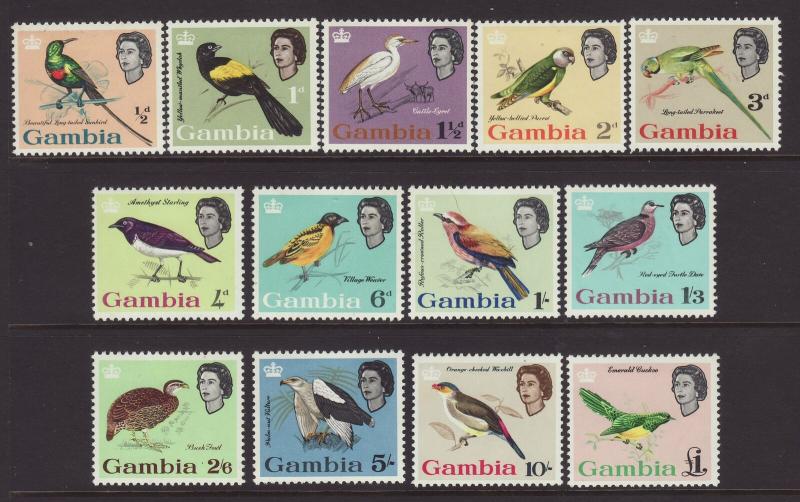 1963 Gambia Defin Set Mounted Mint SG193/205