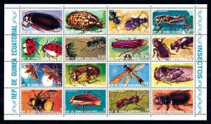 [71237] Equatorial Guinea 1978 Insects Beetles Ladybird Ant  MNH