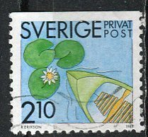 Sweden; 1989: Sc. # 1742: Used Single Stamp