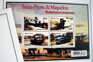 COLOR PRINTED ST. PIERRE AND MIQUELON 2011-2020 STAMP ALBUM PAGES (38 ill pages)