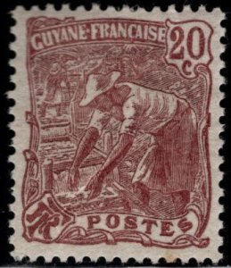 French Guiana Scott 60 Gold Washer stamp  MH*