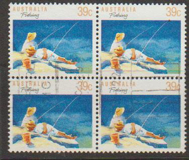 Australia SG 1179b FU -  - perf 13 1/2   block of 4  - Au...