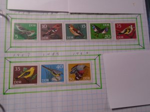 Germany  DDR  #  1453-60     MNH   Birds