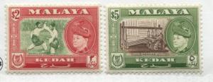 Malaya Kedah 1957 $2 & $5 mint o.g.