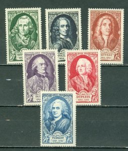 FRANCE 1949 PORTRAIT  #B238-243 SET  MINT NO THINS