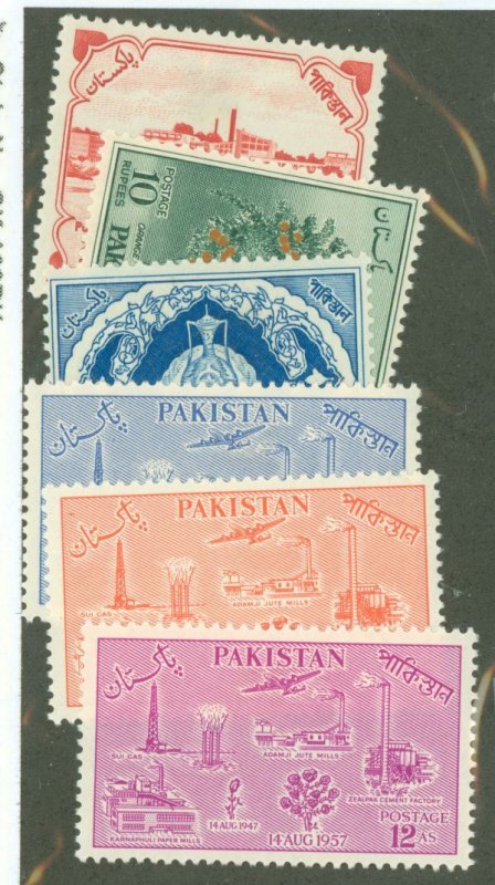 Pakistan #87-89/92-94 Unused Single (Complete Set)
