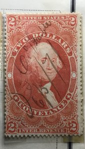 Scott# R81d  1862-71  2 dollar internal revenue conveyance stamp