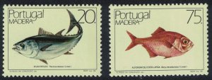 Madeira Fish 2v 2nd series 1986 MNH SG#222-223