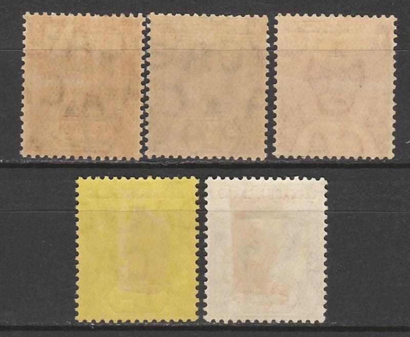 LEEWARD ISLANDS 1907 KEVII RANGE TO 6D