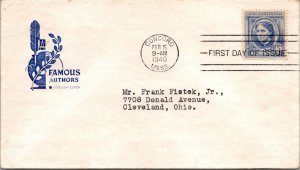 FDC 1940 SC #862 Farnam Cachet - Concord, Mass - Single - F69468