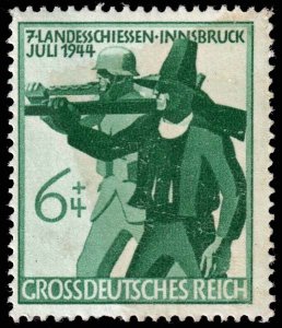 Germany - Scott B278 - Mint-Hinged - Poor Centering .- Staining - Thin