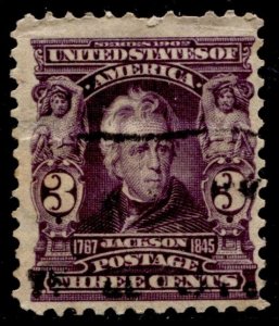US Stamps #302 USED JACKSON ISSUE